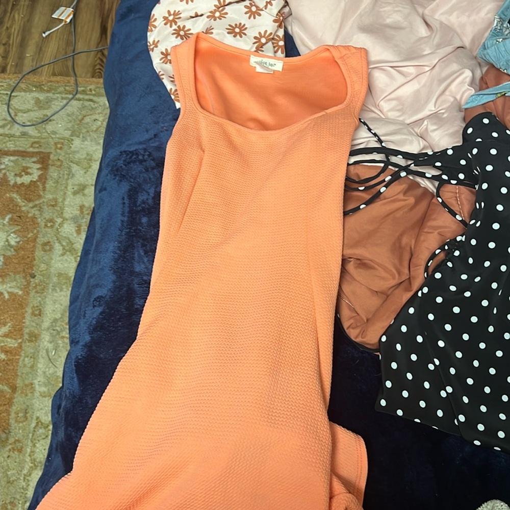 Peach mini dress size small